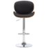 vidaXL Bar Stool Black Faux Leather - Image 2