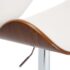 vidaXL Bar Stool White Faux Leather - Image 5