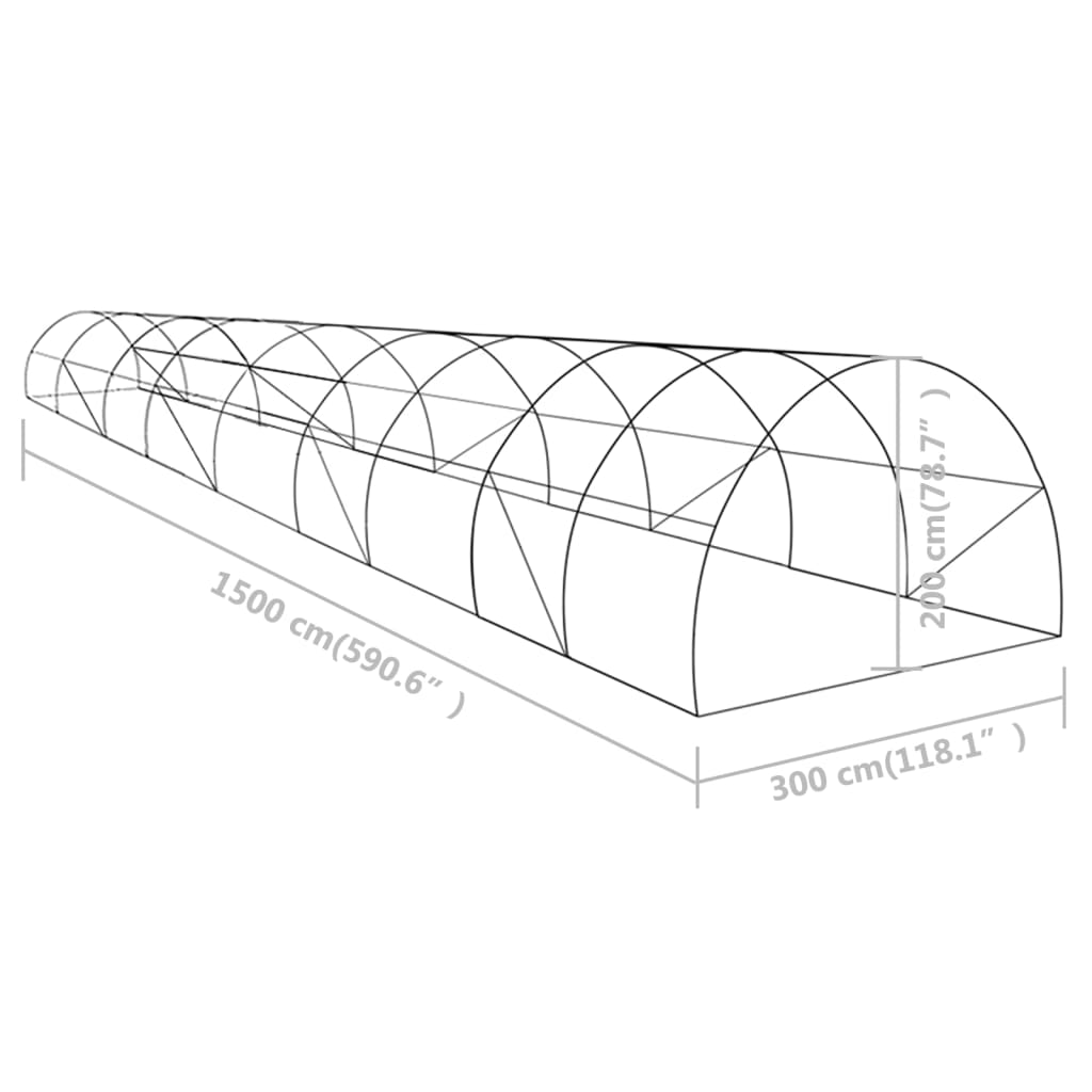 8719883796178_g_en_hd_10 vidaXL Greenhouse 45 m² 15x3x2 m - Image 12