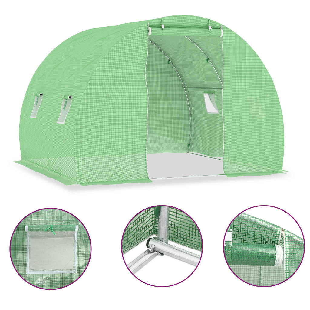 8719883796192_a_en_hd_1 vidaXL Greenhouse 6 m² 3x2x2 m - Image 2