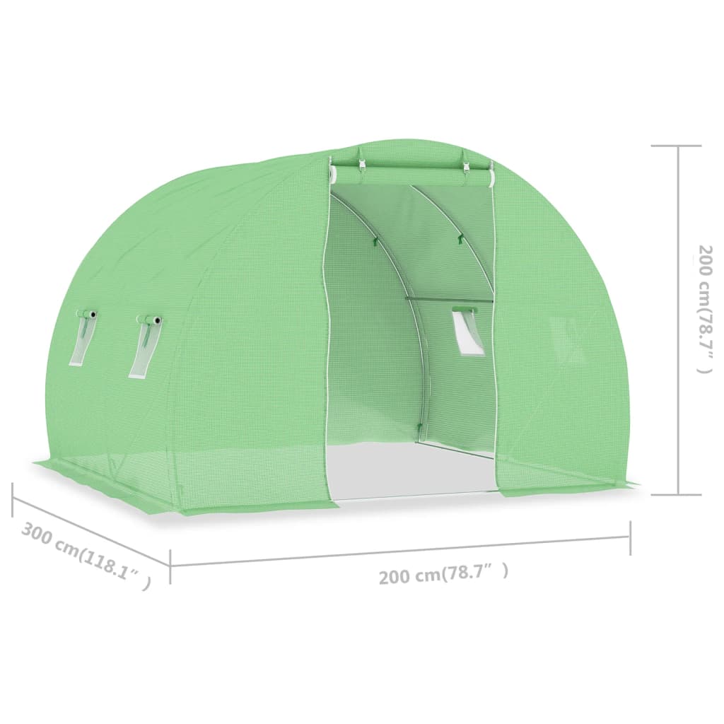 8719883796192_g_en_hd_9 vidaXL Greenhouse 6 m² 3x2x2 m - Image 11
