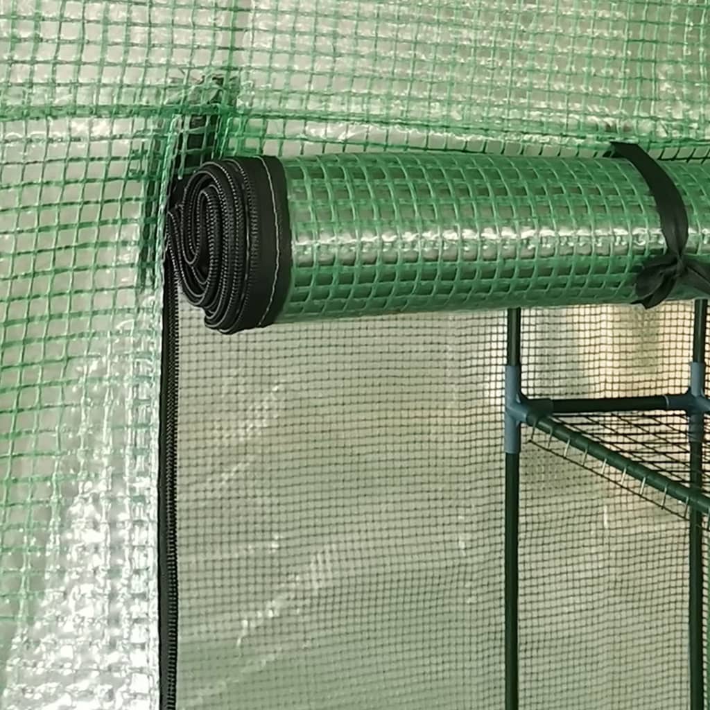 8719883796284_g_en_hd_4 vidaXL Greenhouse with Shelves Steel 143x143x195 cm - Image 6