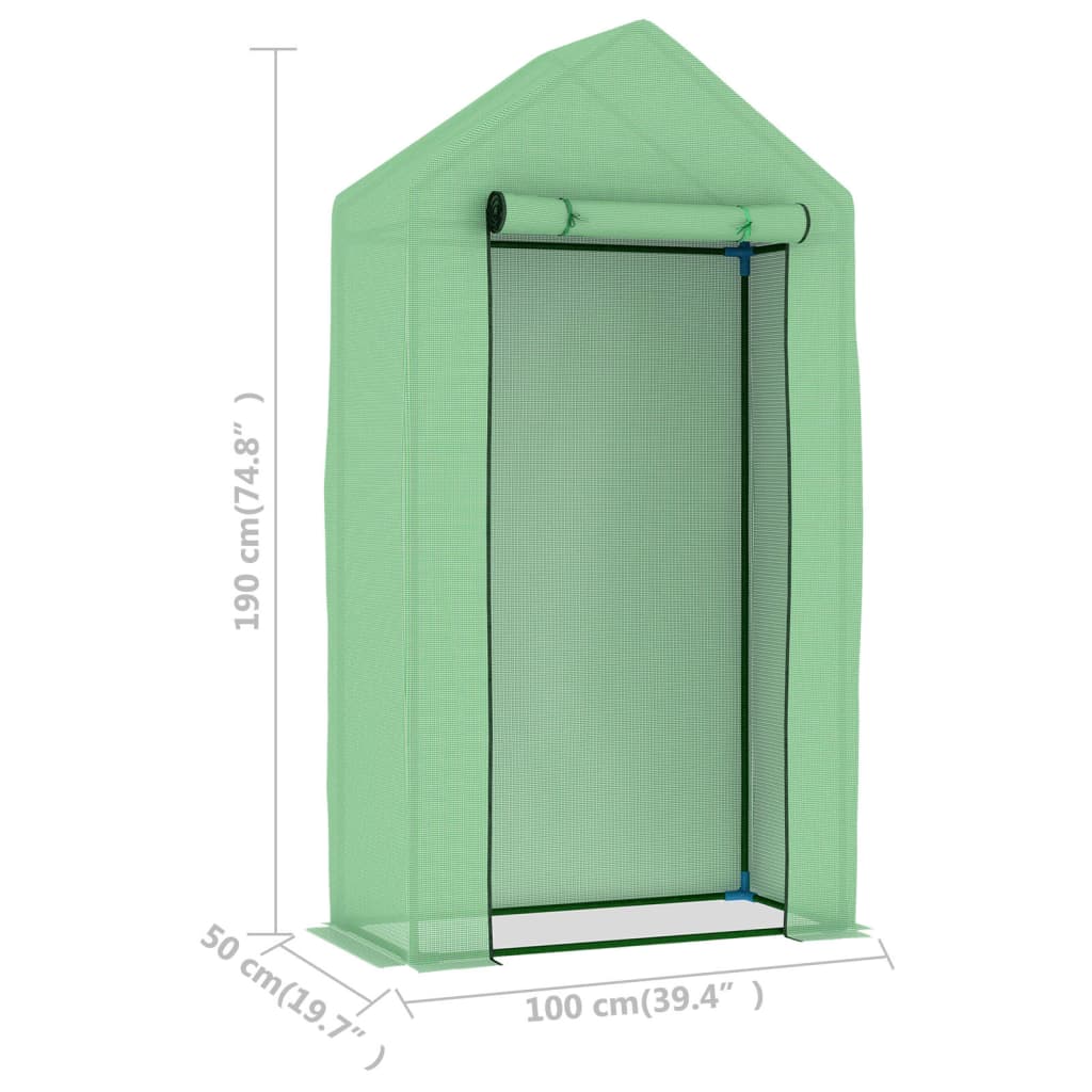 8719883796291_g_en_hd_8 vidaXL Greenhouse with Steel Frame 0.5 m² 1x0.5x1.9 m - Image 10