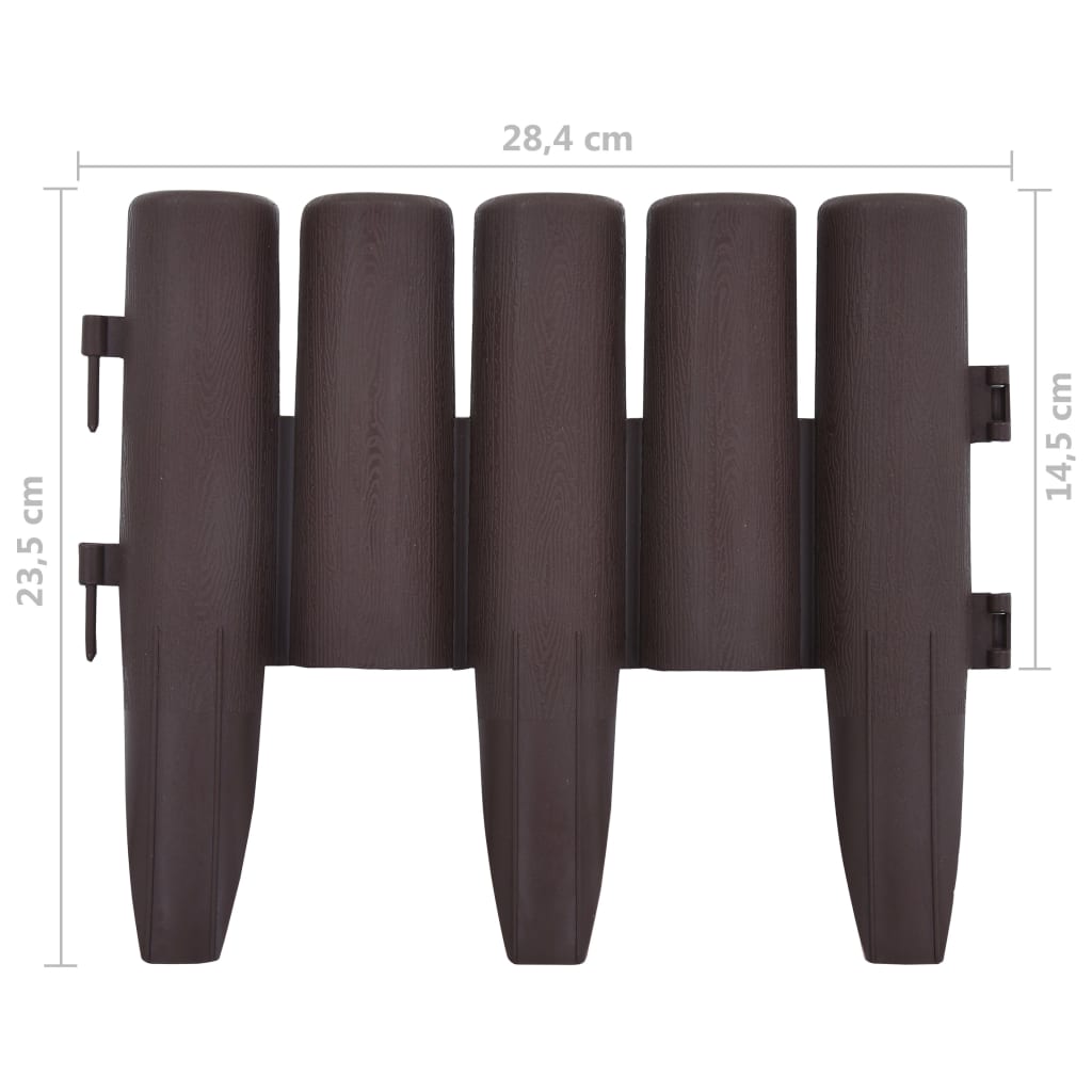 8719883796529_g_en_hd_5 vidaXL Lawn Edgings 36 pcs Brown 10 m PP - Image 7