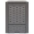 vidaXL Garden Composters 2 pcs Brown 60x60x83 cm 600 L Plastic Rattan - Image 2