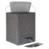 vidaXL Garden Composters 2 pcs Brown 60x60x83 cm 600 L Plastic Rattan - Image 4