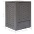 vidaXL Garden Composters 2 pcs Brown 60x60x83 cm 600 L Plastic Rattan - Image 7