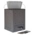 vidaXL Garden Composters 3 pcs Brown 60x60x83 cm 900 L Plastic Rattan - Image 4