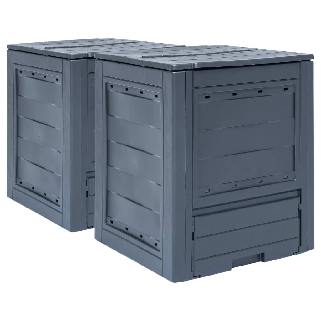 8719883796758_a_en_hd_1 vidaXL Garden Composters 2 pcs Grey 60x60x73 cm 520 L - Image 1