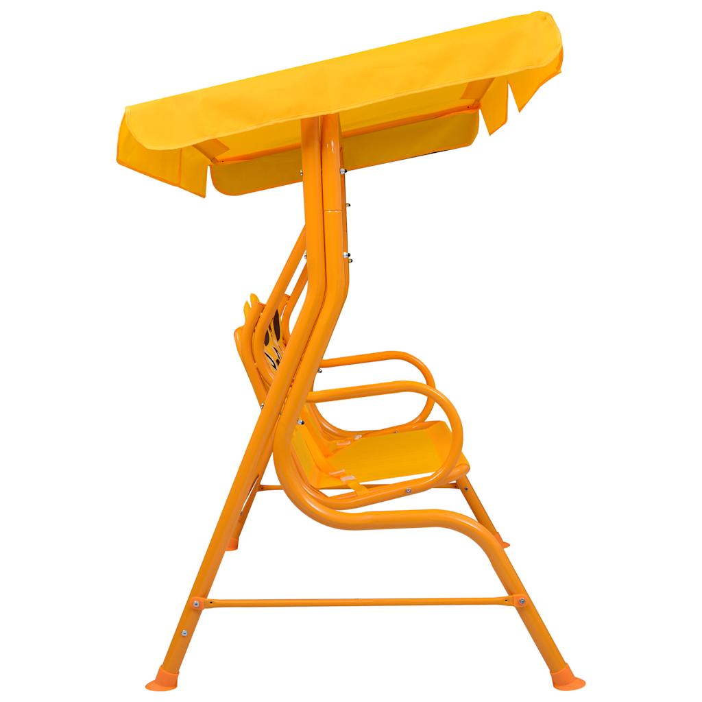 8719883798219_g_en_hd_2 vidaXL Kids Swing Bench Yellow 115x75x110 cm Fabric - Image 3