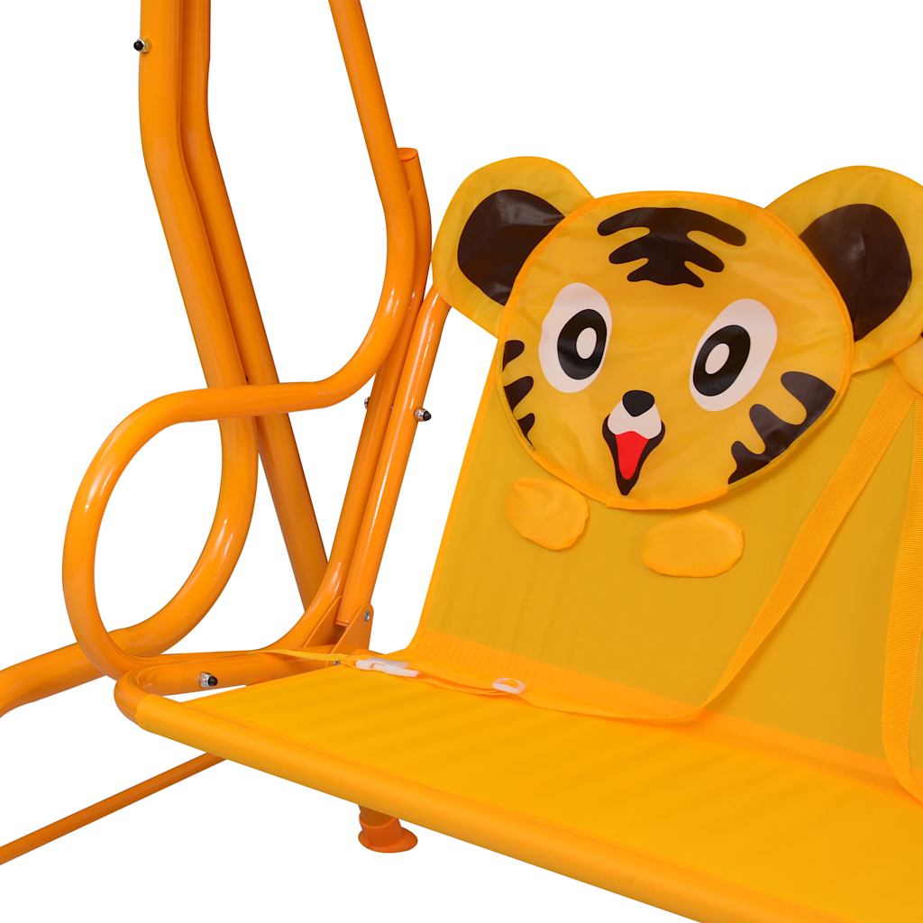 8719883798219_g_en_hd_4 vidaXL Kids Swing Bench Yellow 115x75x110 cm Fabric - Image 5