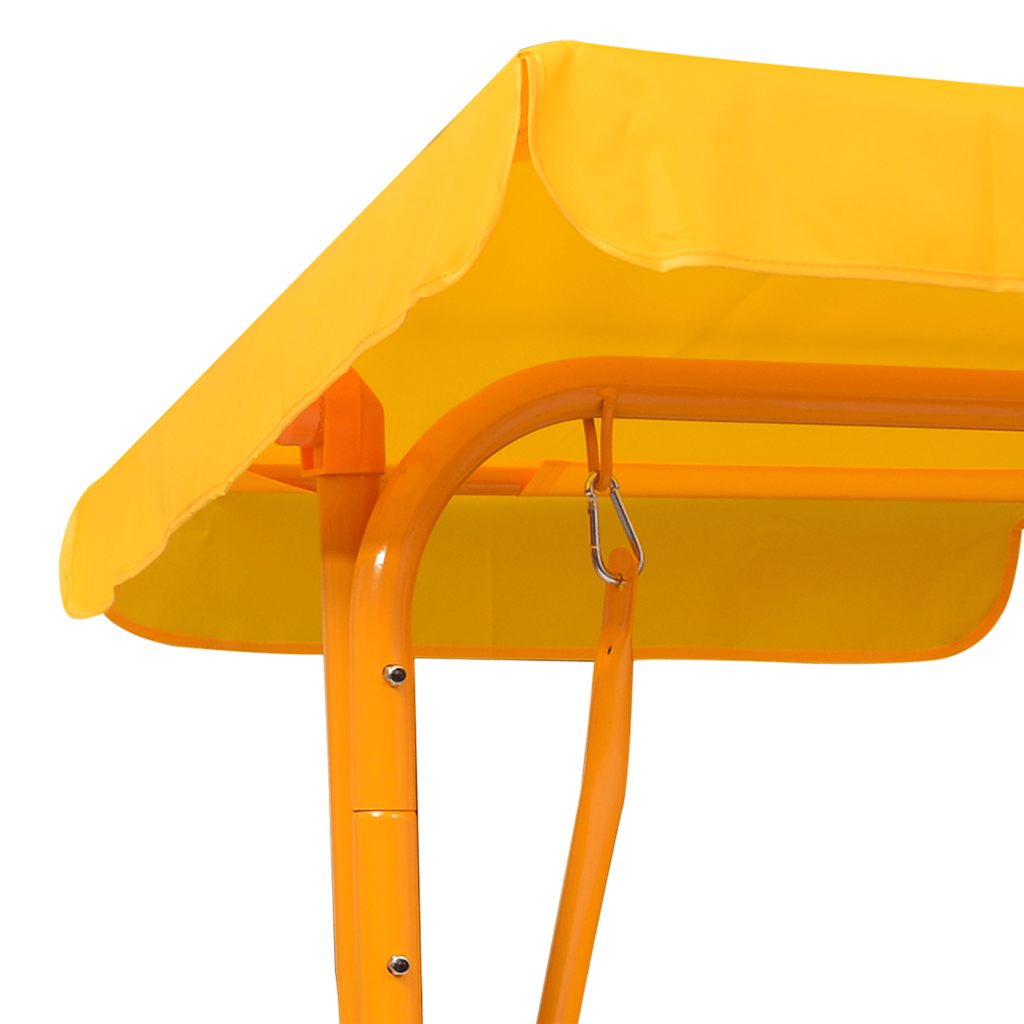 8719883798219_g_en_hd_5 vidaXL Kids Swing Bench Yellow 115x75x110 cm Fabric - Image 6