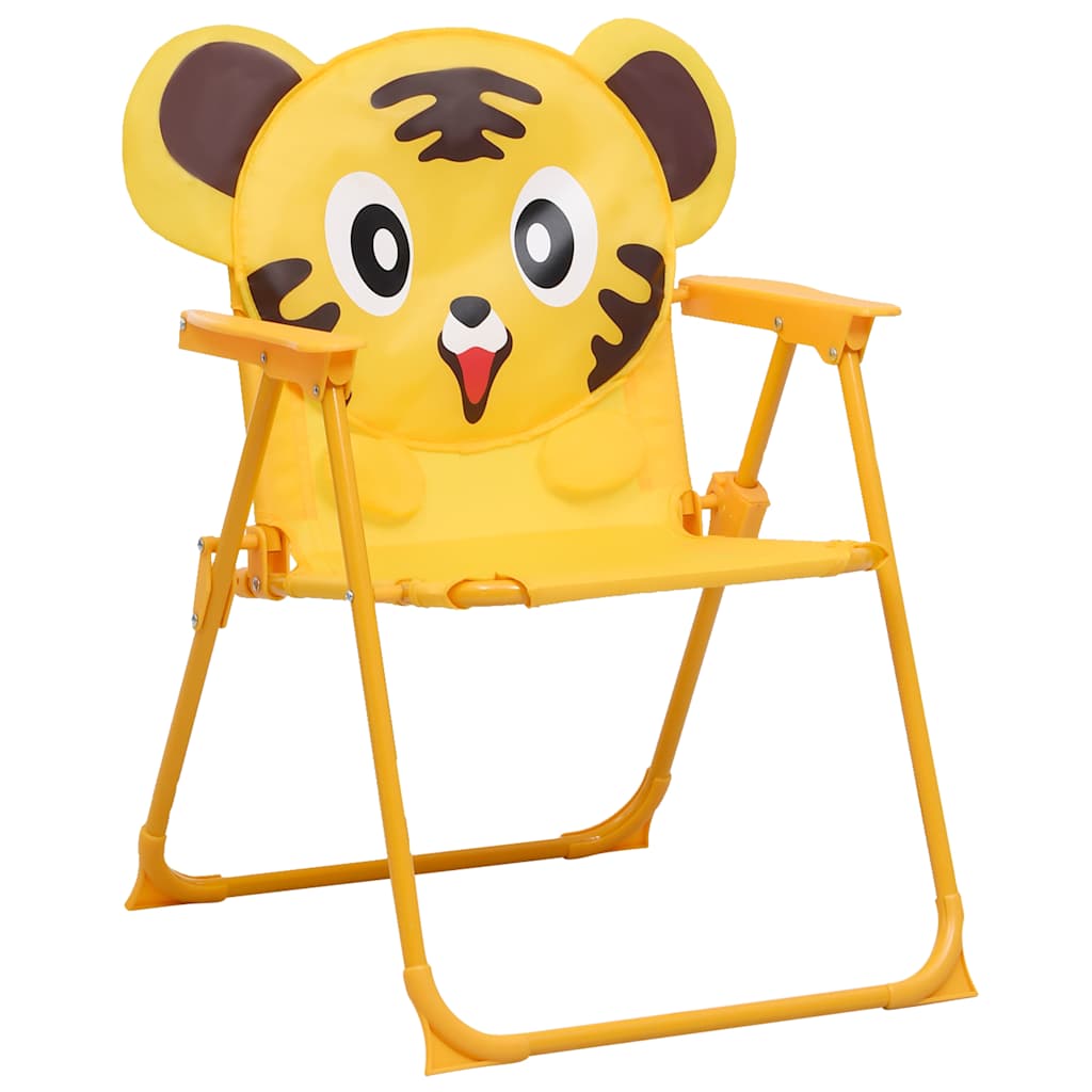 8719883798233_g_en_hd_3 vidaXL 3 Piece Kids' Garden Bistro Set with Parasol Yellow - Image 4