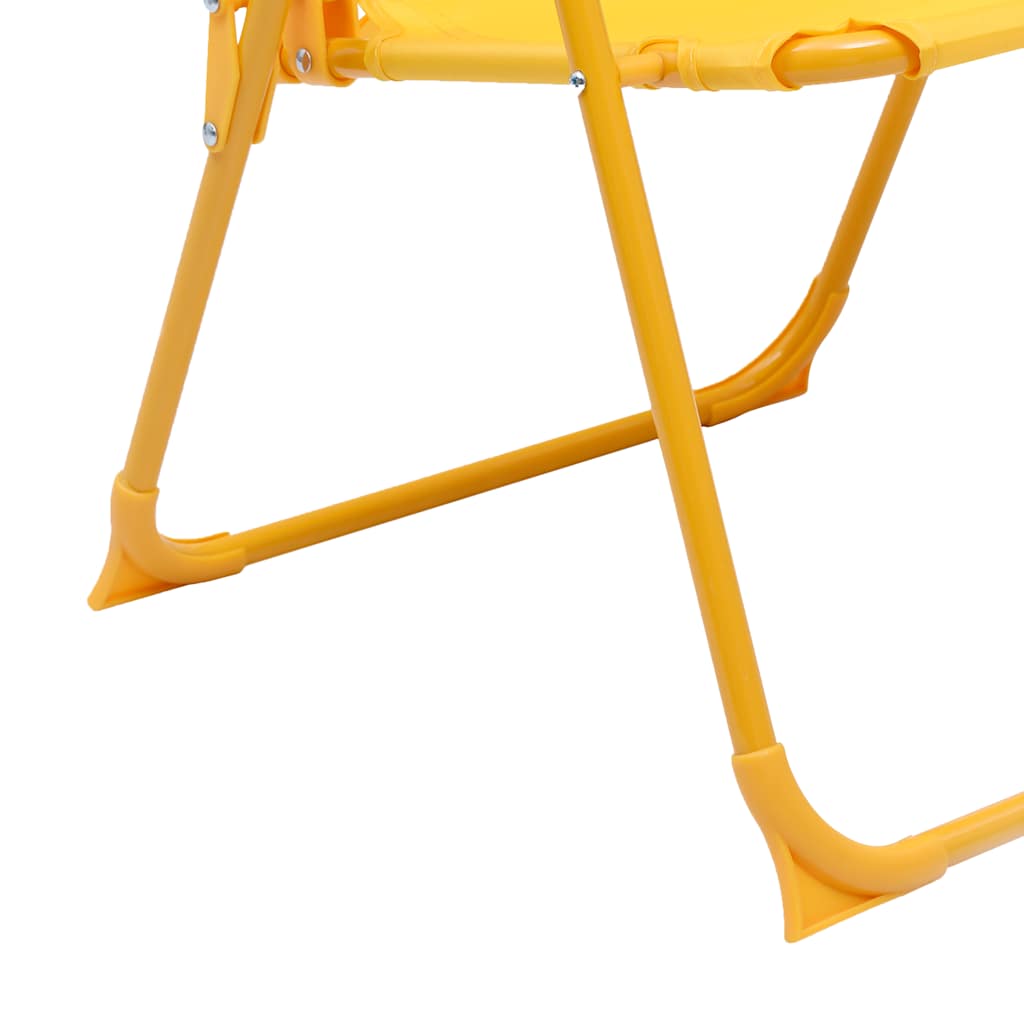 8719883798233_g_en_hd_7 vidaXL 3 Piece Kids' Garden Bistro Set with Parasol Yellow - Image 8