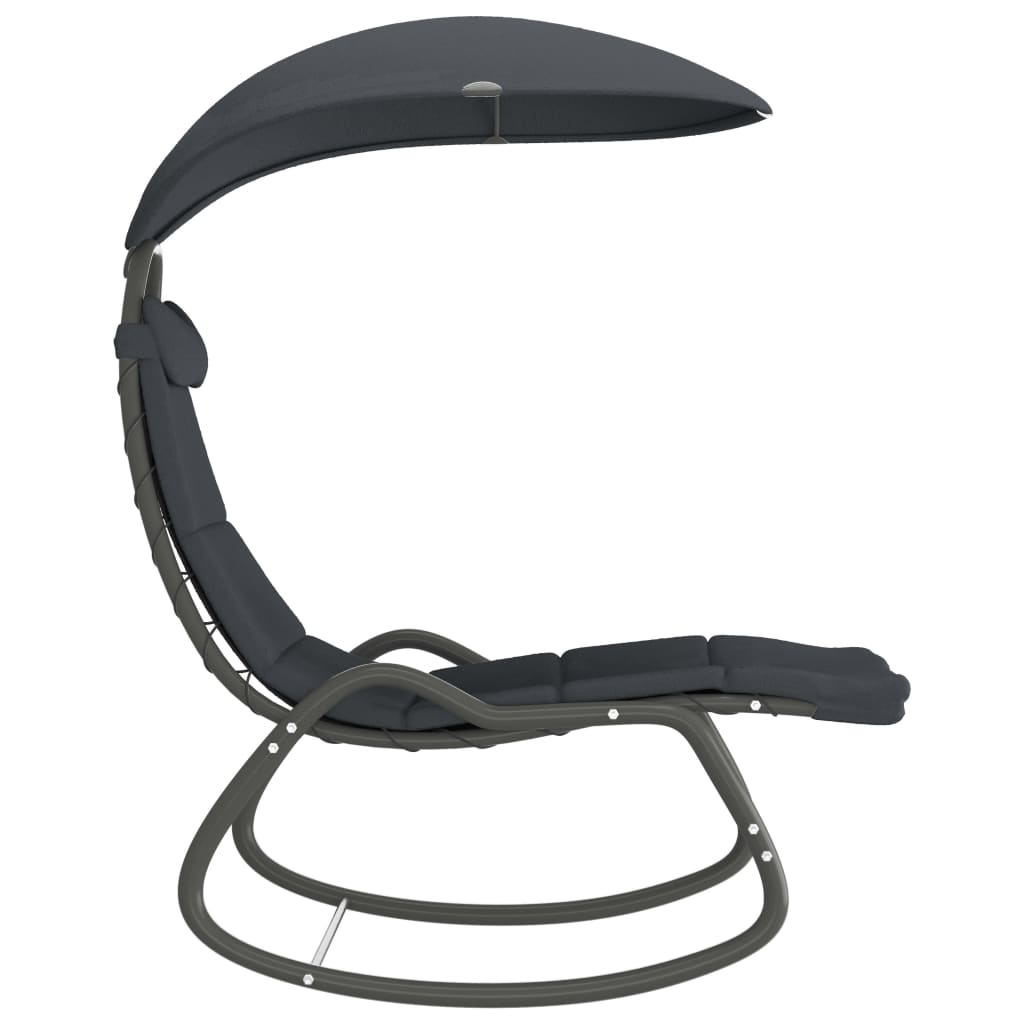 8719883798370_g_en_hd_2 vidaXL Garden Swing Chair Grey 160x80x195 cm Fabric - Image 3