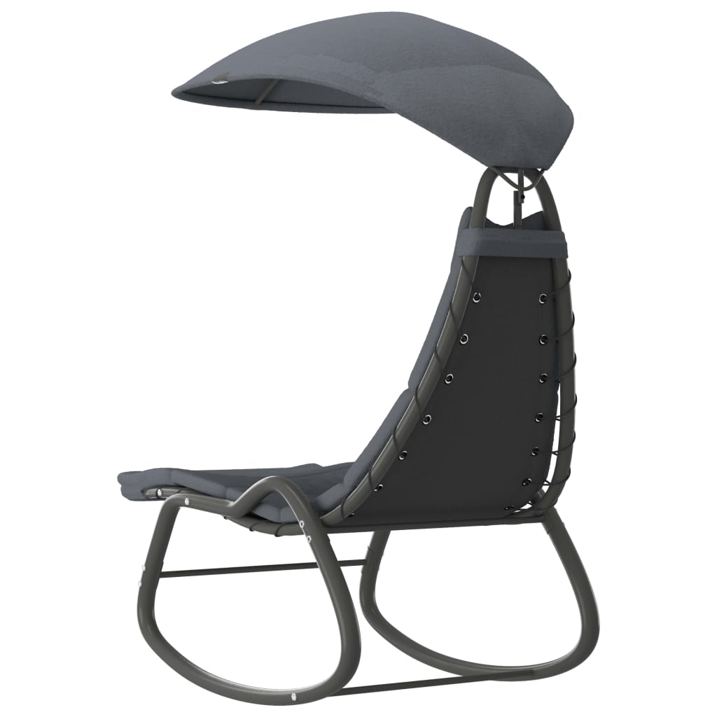 8719883798370_g_en_hd_3 vidaXL Garden Swing Chair Grey 160x80x195 cm Fabric - Image 4