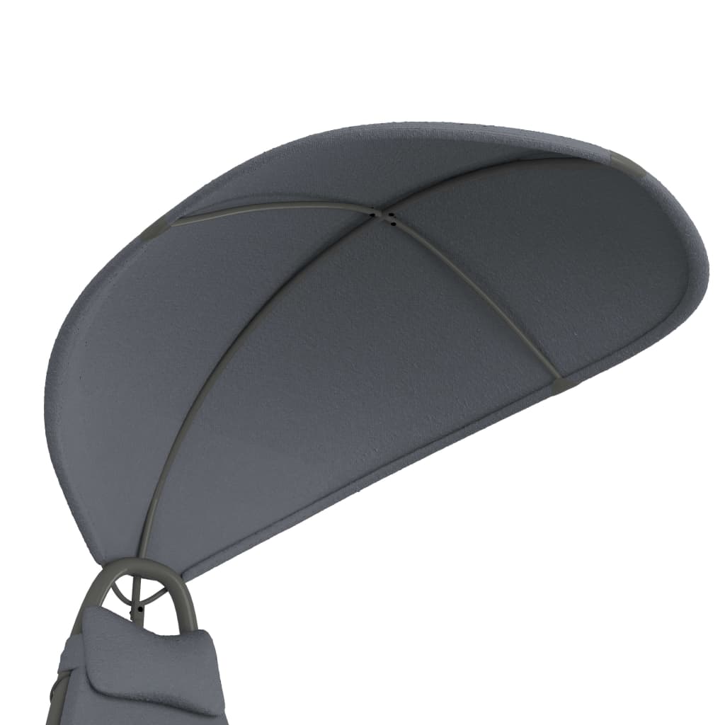 8719883798370_g_en_hd_4 vidaXL Garden Swing Chair Grey 160x80x195 cm Fabric - Image 5