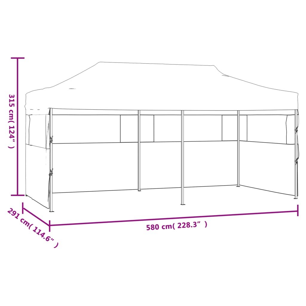8719883800158_g_en_hd_7 vidaXL Folding Pop-up Partytent with Sidewalls 3x6 m Steel White - Image 8