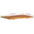 vidaXL Bathroom Vanity Top Solid Acacia Wood 80x52x2.5 cm - Image 7