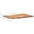 vidaXL Table Top Solid Acacia Wood 100x(50-60)x3.8 cm - Image 4