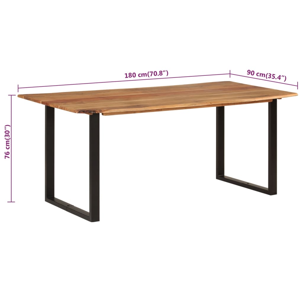 8719883802800_g_en_hd_7 vidaXL Dining Table 180x90x76 cm Solid Acacia Wood - Image 8