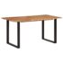 vidaXL Dining Table 154x80x76 cm Solid Acacia Wood - Image 2