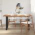vidaXL Dining Table 154x80x76 cm Solid Acacia Wood - Image 3