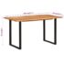 vidaXL Dining Table 140x70x76 cm Solid Acacia Wood - Image 8