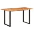 vidaXL Dining Table 140x70x76 cm Solid Acacia Wood - Image 10