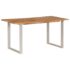 vidaXL Dining Table 154x80x76 cm Solid Acacia Wood - Image 2
