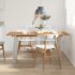 vidaXL Dining Table 154x80x76 cm Solid Acacia Wood - Image 3