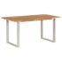 vidaXL Dining Table 154x80x76 cm Solid Acacia Wood - Image 12