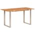 vidaXL Dining Table 140x70x76 cm Solid Acacia Wood - Image 2