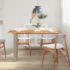 vidaXL Dining Table 140x70x76 cm Solid Acacia Wood - Image 3