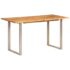 vidaXL Dining Table 140x70x76 cm Solid Acacia Wood - Image 12