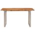 vidaXL Dining Table 140x70x76 cm Solid Acacia Wood - Image 4