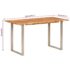 vidaXL Dining Table 140x70x76 cm Solid Acacia Wood - Image 10