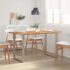 vidaXL Dining Table 140x70x76 cm Solid Acacia Wood