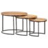vidaXL Nesting Tables 3 pcs Solid Wood Acacia