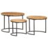 vidaXL Nesting Tables 3 pcs Solid Wood Acacia - Image 3