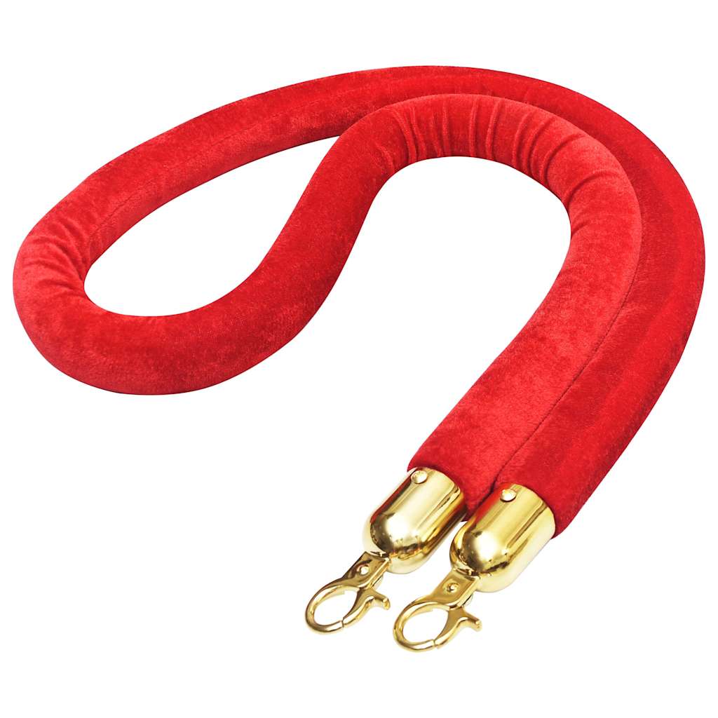8719883803791_a_en_hd_1 vidaXL Stanchion Stand Rope Red and Golden Velvet - Image 2