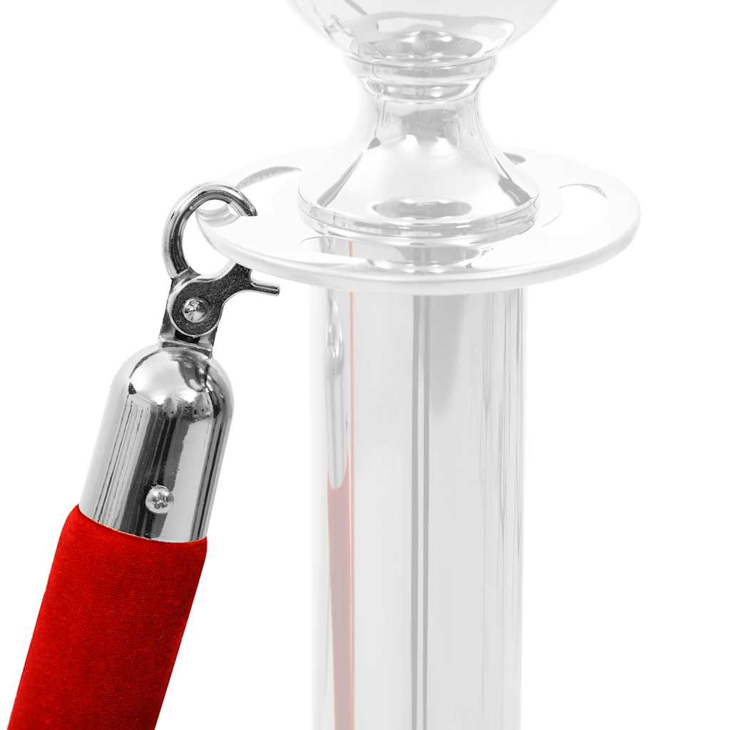 8719883803807_g_en_hd_2 vidaXL Stanchion Stand Rope Red and Silver Velvet - Image 4