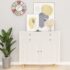 vidaXL Self-adhesive Furniture Film White Wood 500x90 cm PVC