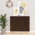 vidaXL Self-adhesive Furniture Film Dark Oak 500x90 cm PVC