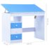vidaXL Children Drawing Study Desk Tiltable Blue and White - Image 11