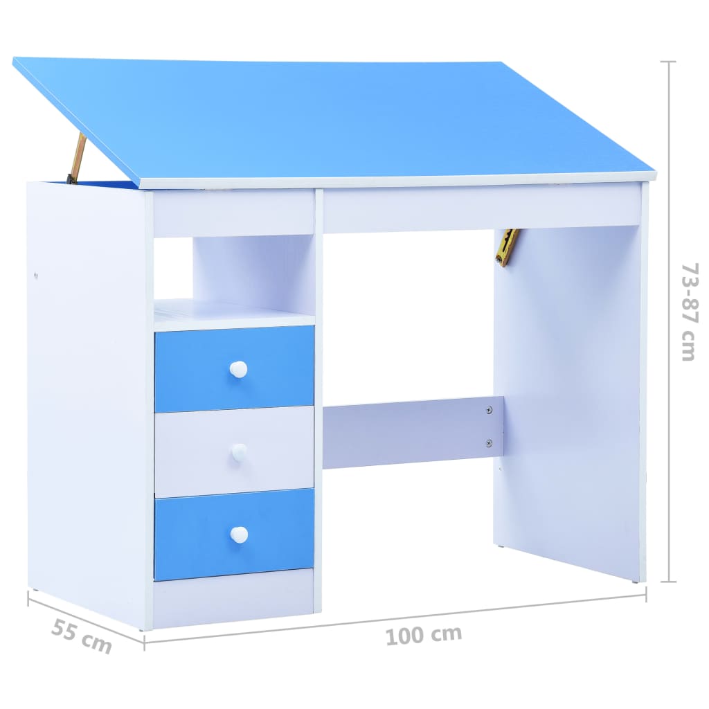 8719883806983_g_en_hd_10 vidaXL Children Drawing Study Desk Tiltable Blue and White - Image 11