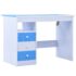 vidaXL Children Drawing Study Desk Tiltable Blue and White - Image 3