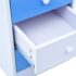 vidaXL Children Drawing Study Desk Tiltable Blue and White - Image 9