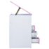 vidaXL Children Drawing Study Desk Tiltable Pink and White - Image 3