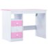 vidaXL Children Drawing Study Desk Tiltable Pink and White - Image 4